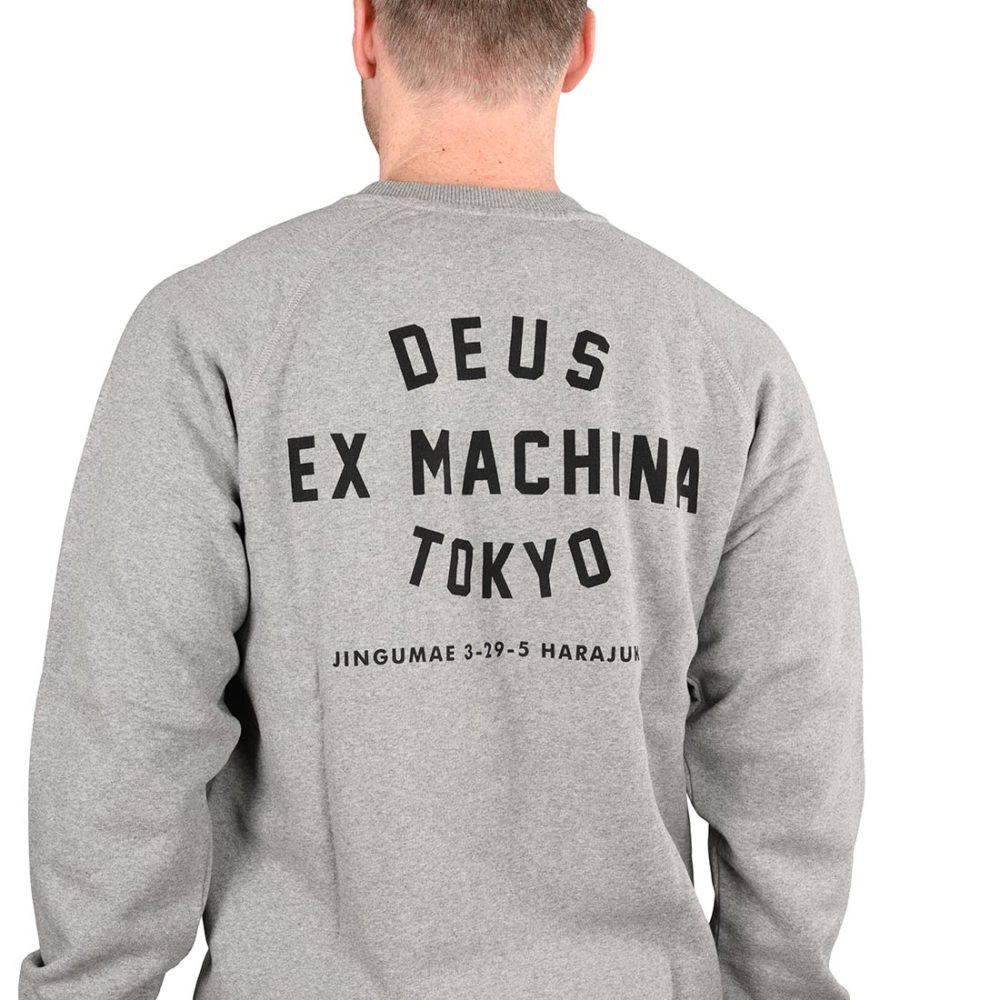 Deus Ex Machina Tokyo Address Crew Sweater - Grey Marle