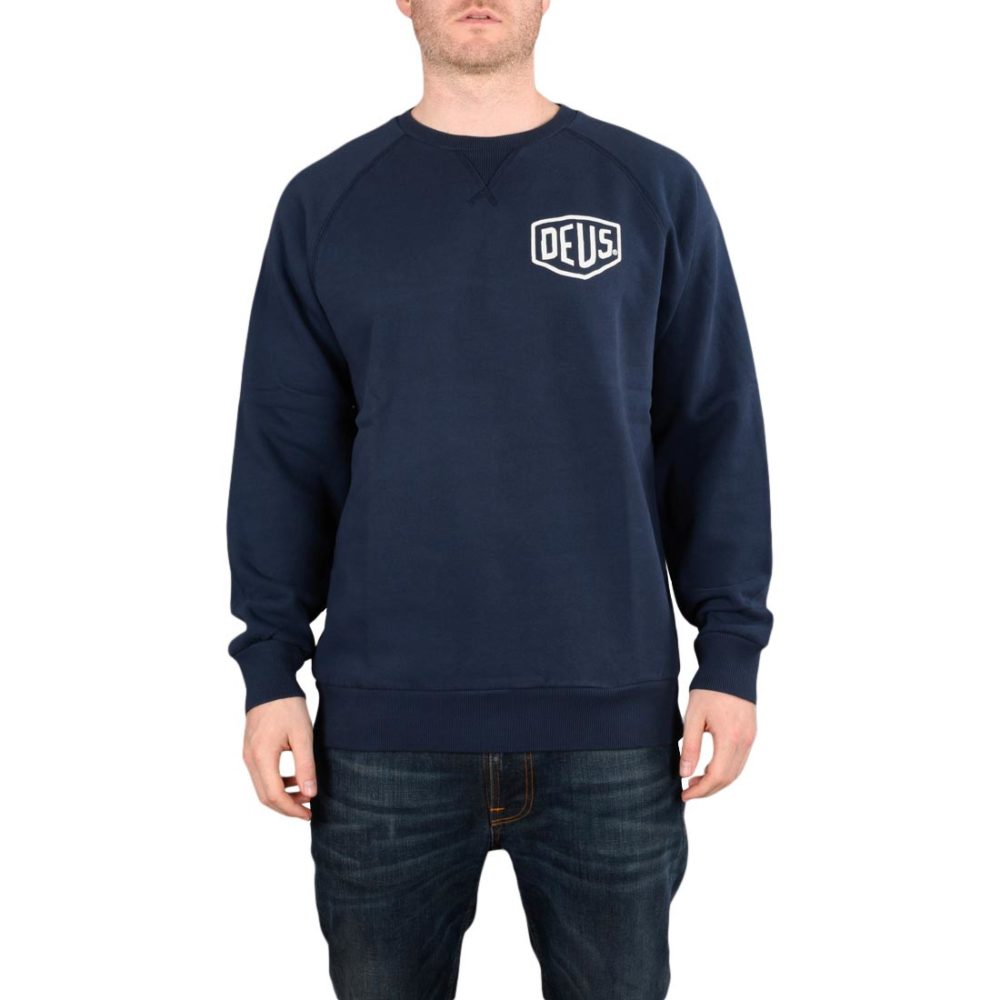 Deus Ex Machina Venice Address Crew Sweater - Navy