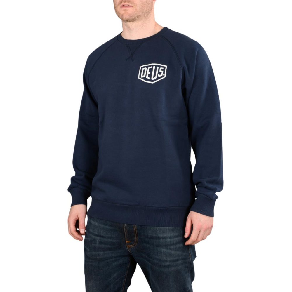 Deus Ex Machina Venice Address Crew Sweater - Navy