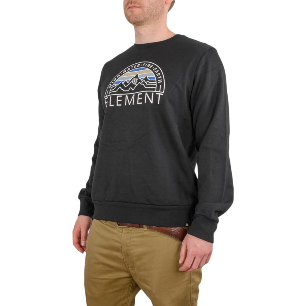 Element Odyssey Crew Sweater – Flint Black