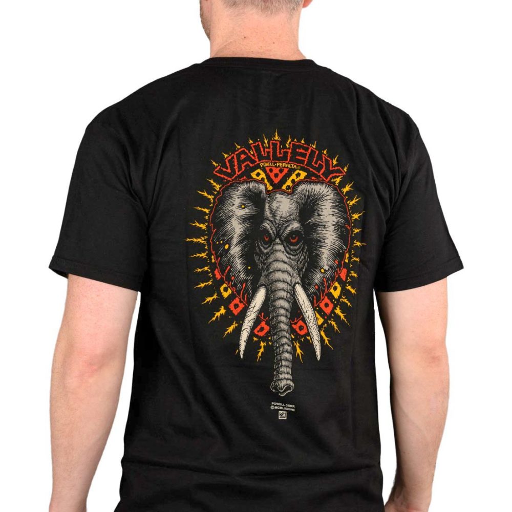 Powell Peralta Mike Vallely Elephant S/S T-Shirt - Black