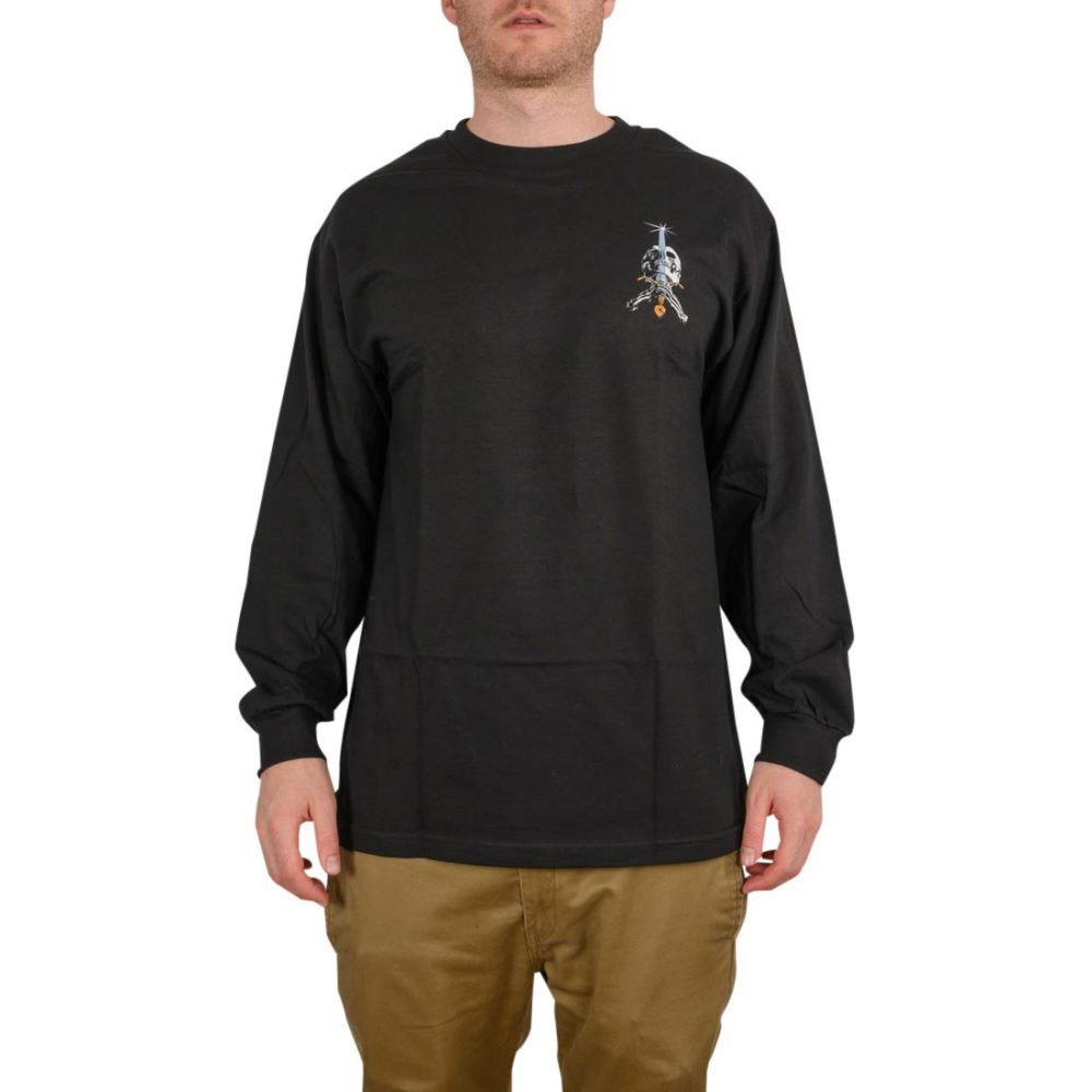 Powell Peralta Skull & Sword L/S T-Shirt - Black