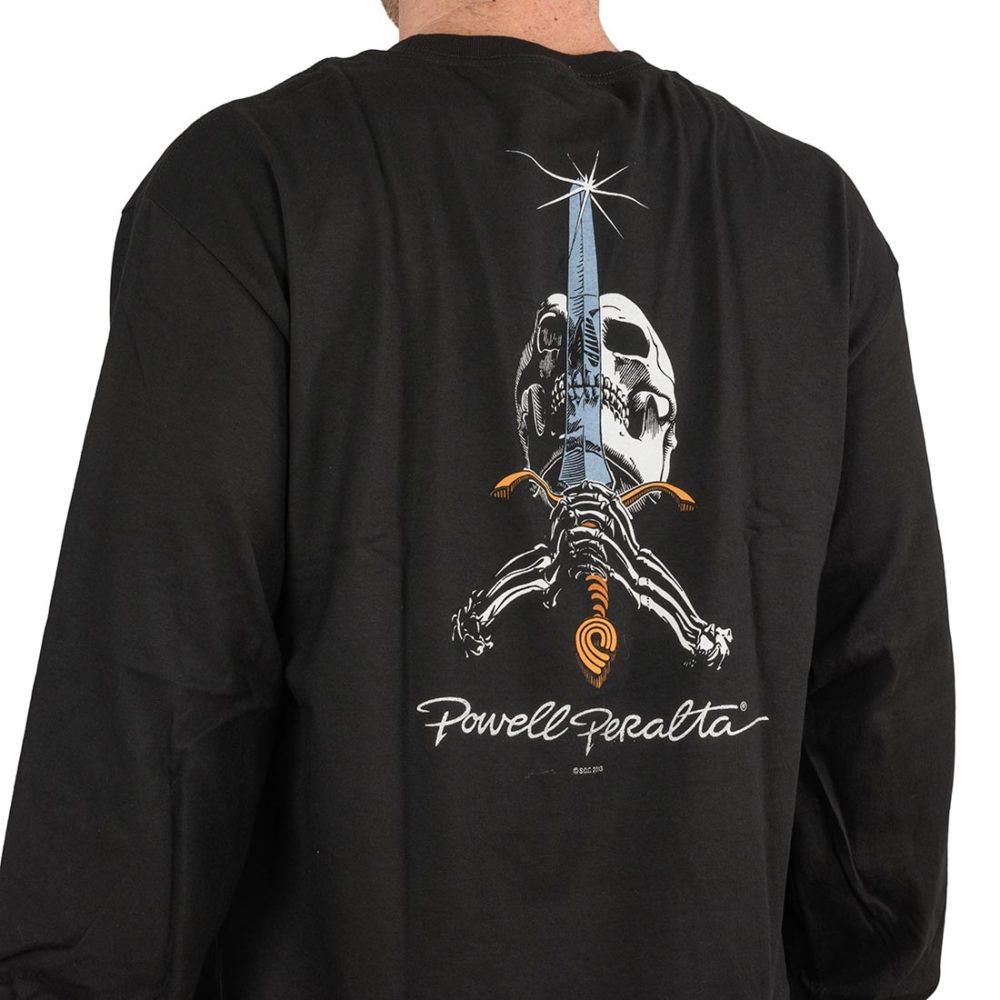 Powell Peralta Skull & Sword L/S T-Shirt - Black