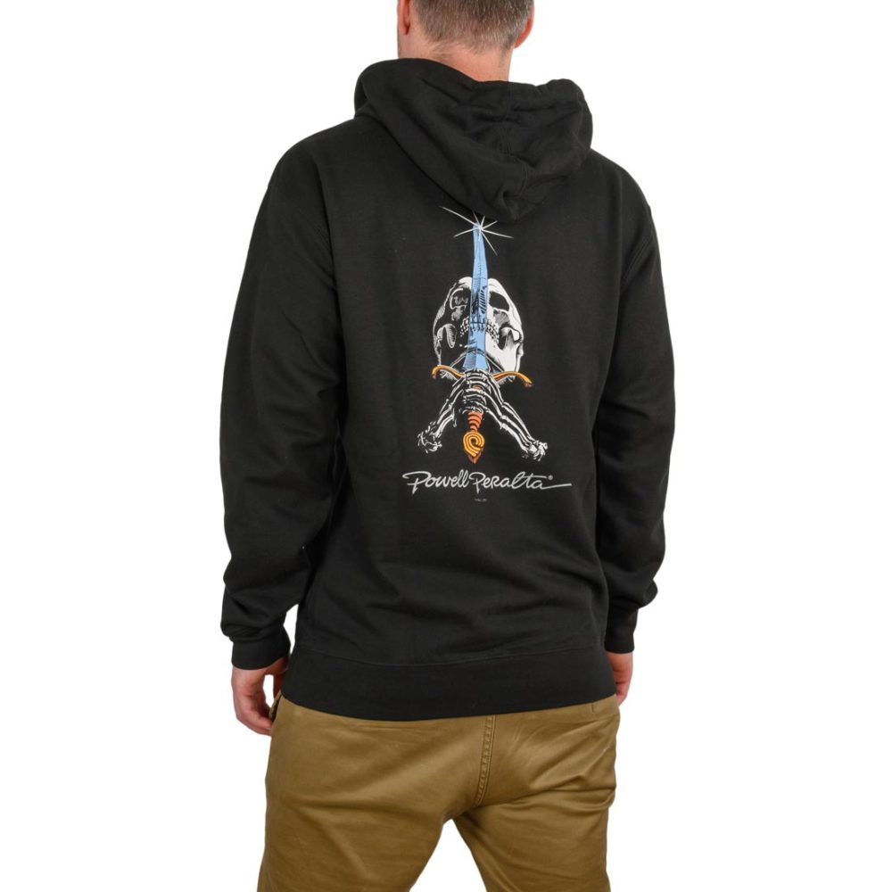 Powell Peralta Skull & Sword Pullover Hoodie - Black