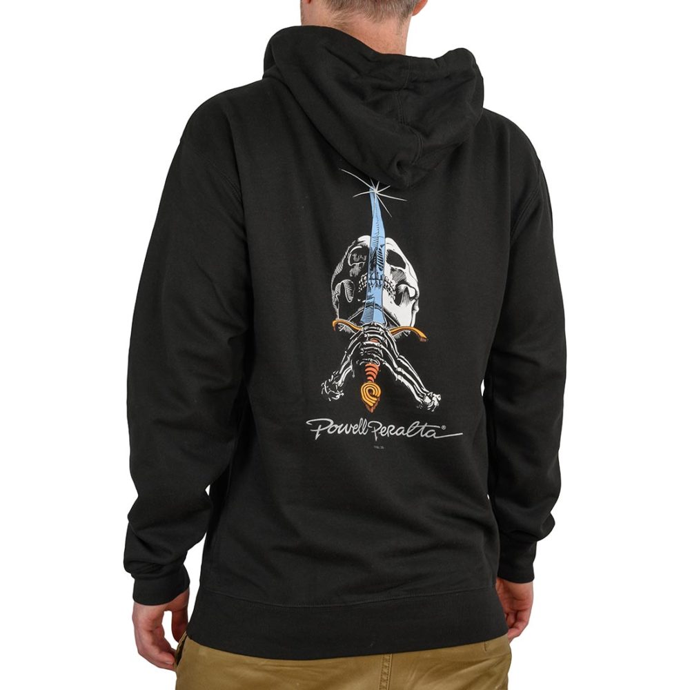 Powell Peralta Skull & Sword Pullover Hoodie - Black