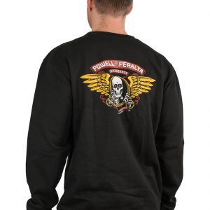 Powell Peralta Winged Ripper Crew Sweater - Black