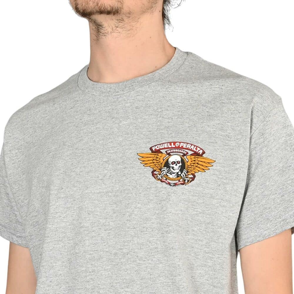 Powell Peralta Winged Ripper S/S T-Shirt - Athletic Heather