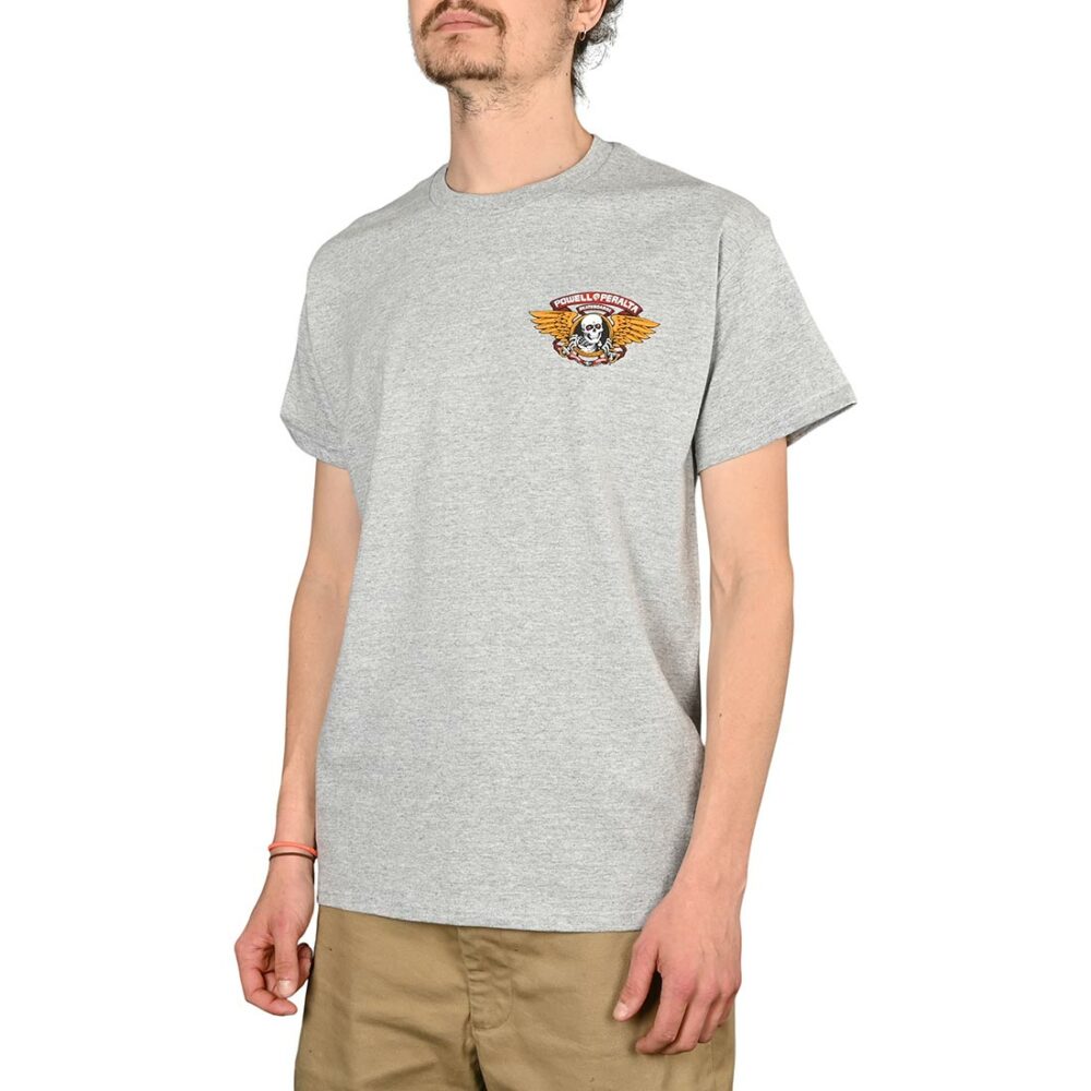 Powell Peralta Winged Ripper S/S T-Shirt - Athletic Heather