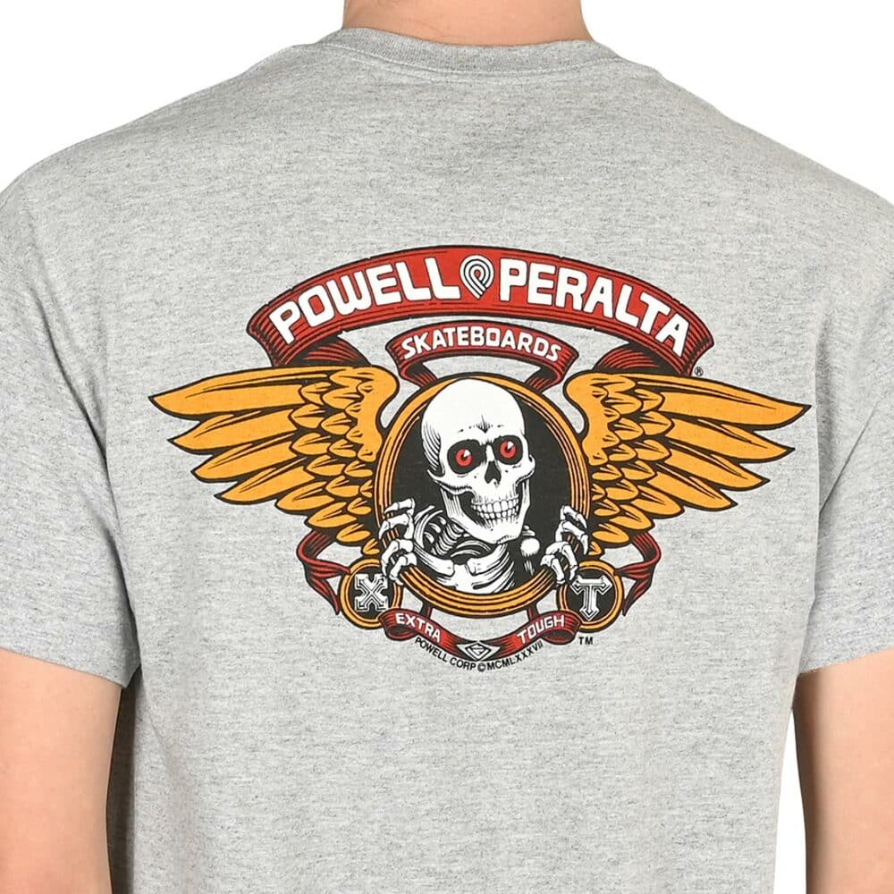 Powell Peralta Winged Ripper S/S T-Shirt - Athletic Heather