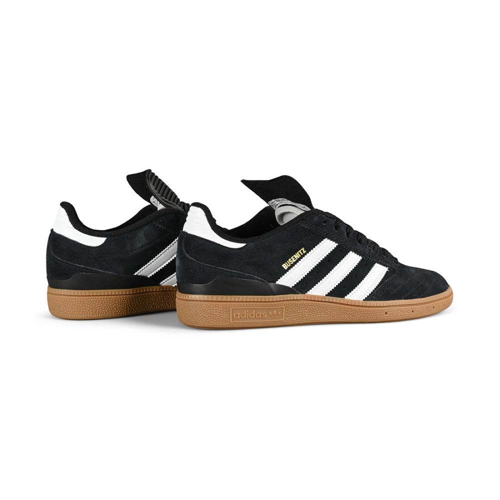 Adidas Busenitz Shoes - Core Black / Run White / Metallic Gold