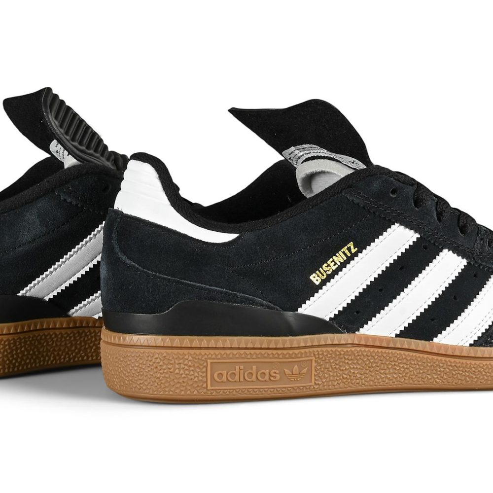 Adidas Busenitz Shoes - Core Black / Run White / Metallic Gold