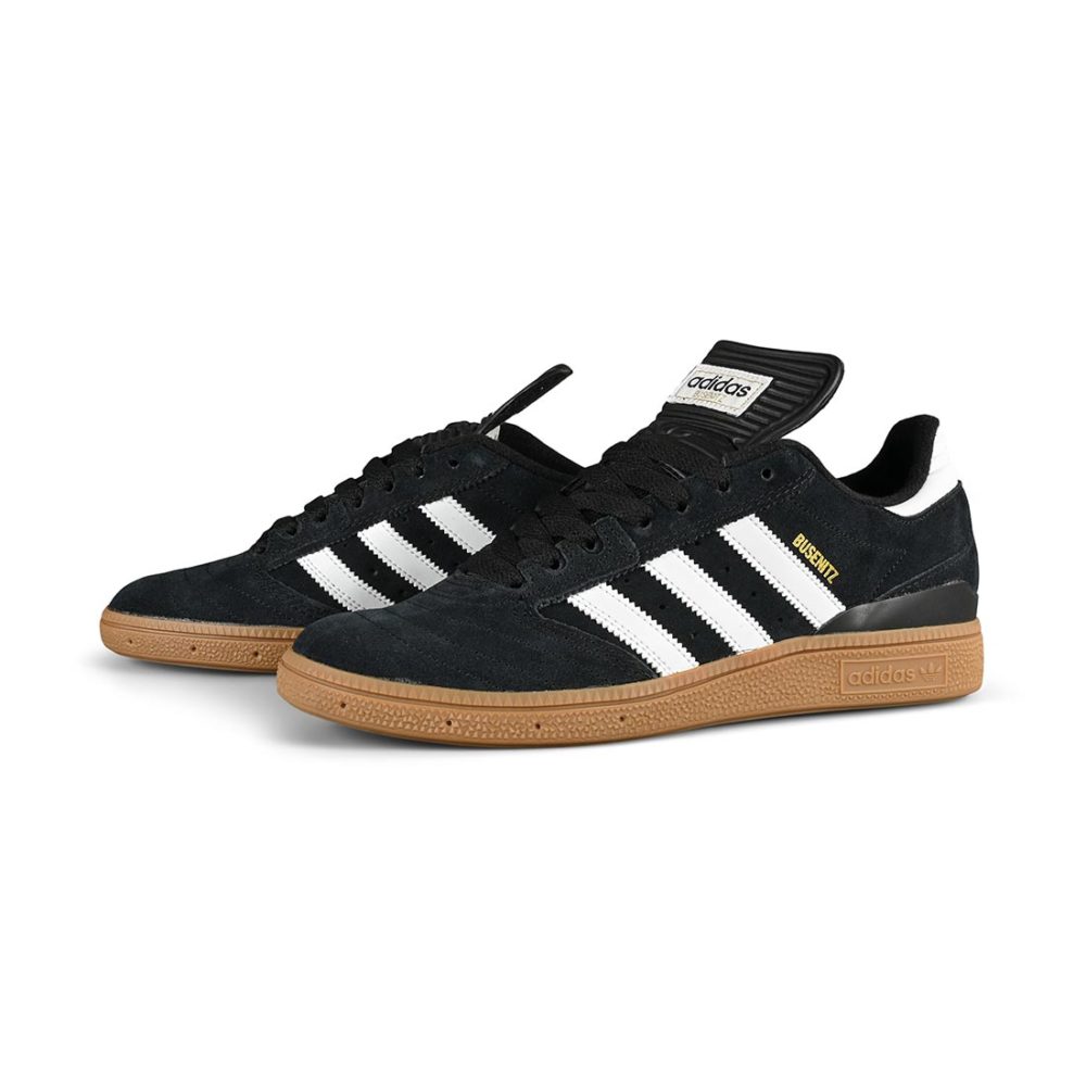 Adidas Busenitz Shoes - Core Black / Run White / Metallic Gold