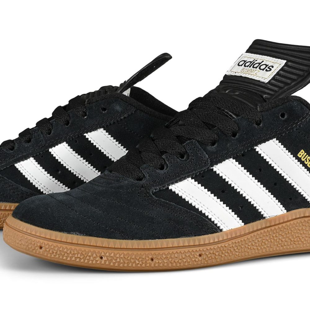 Adidas Busenitz Shoes - Core Black / Run White / Metallic Gold