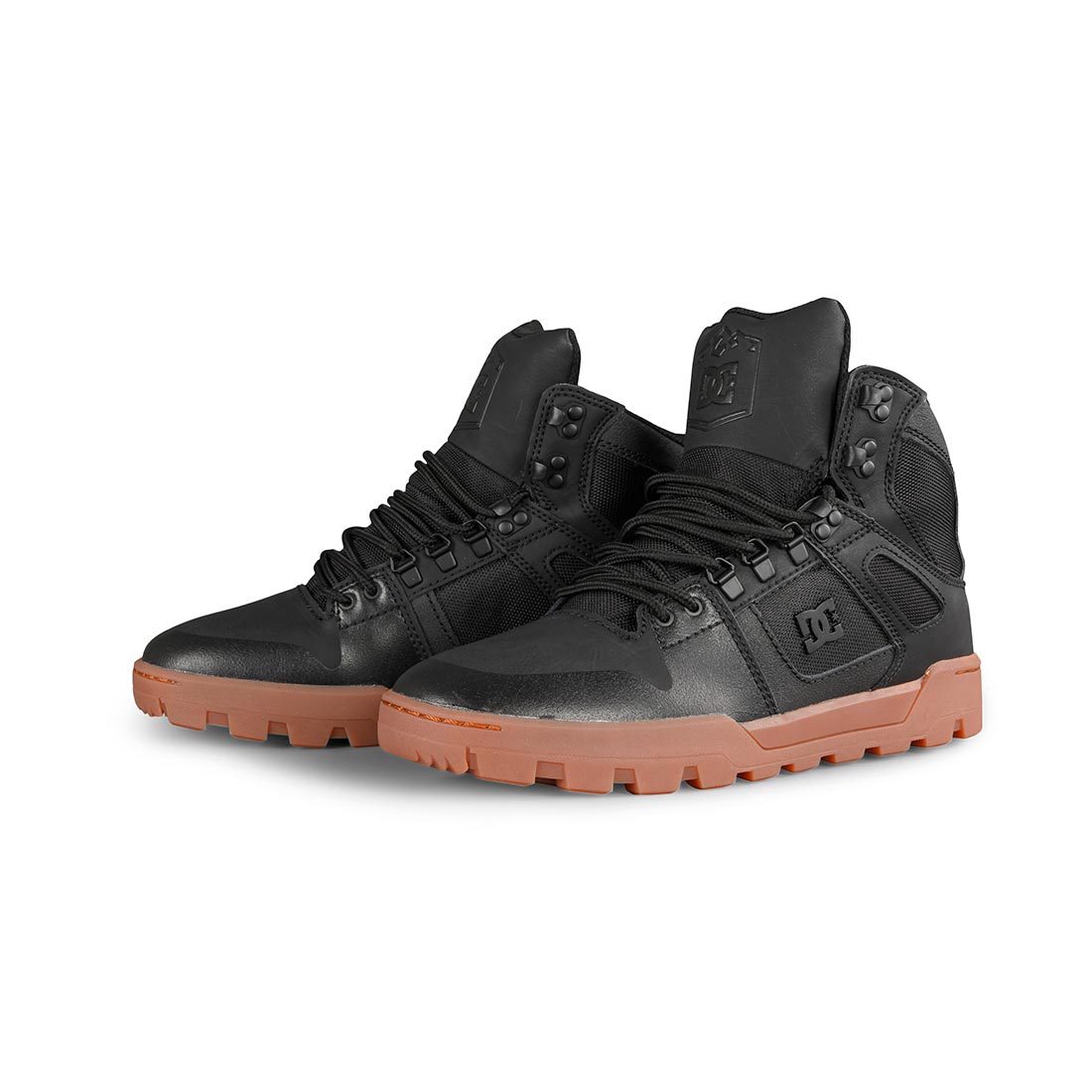 DC Pure High Top WR Lace Up Winter Boot Black Gum Supereight