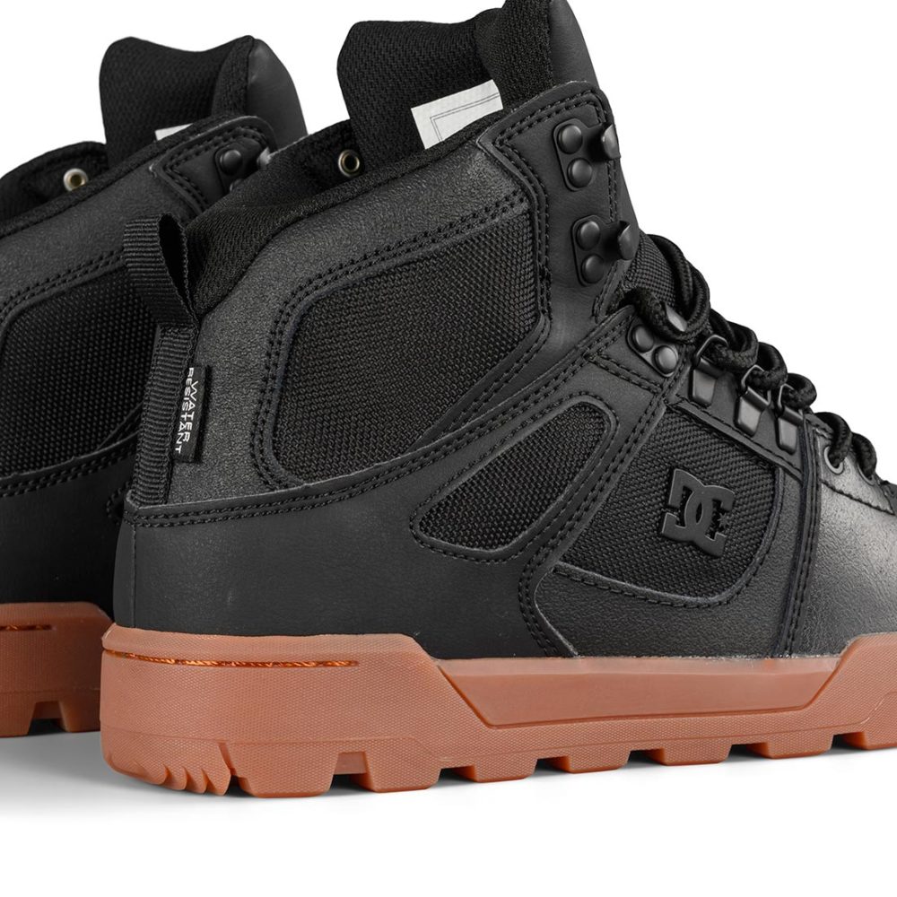 DC Shoes Pure High Top WR Boot – Black / Gum