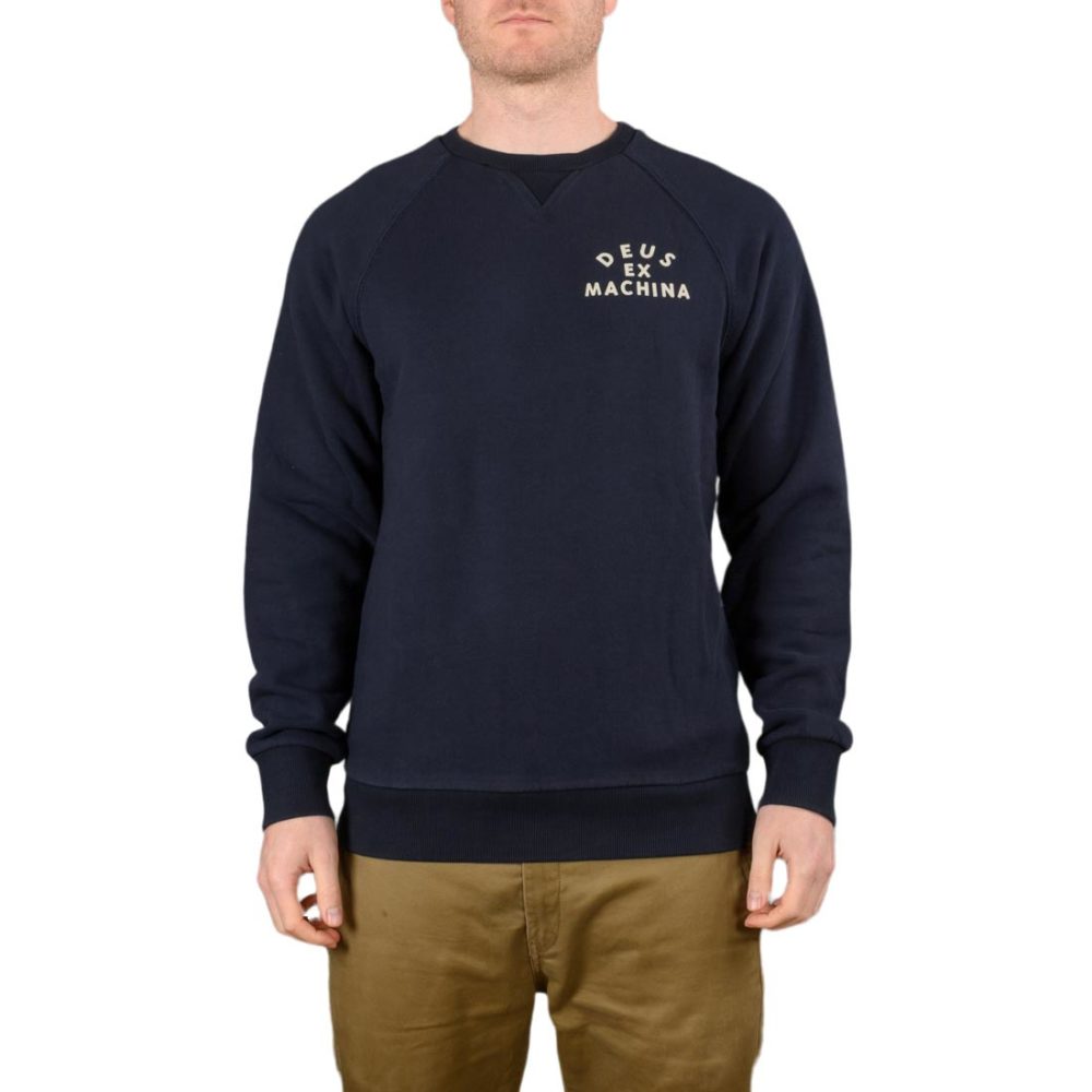 Deus Ex Machina Venice Address Crew Sweater – Midnight Blue