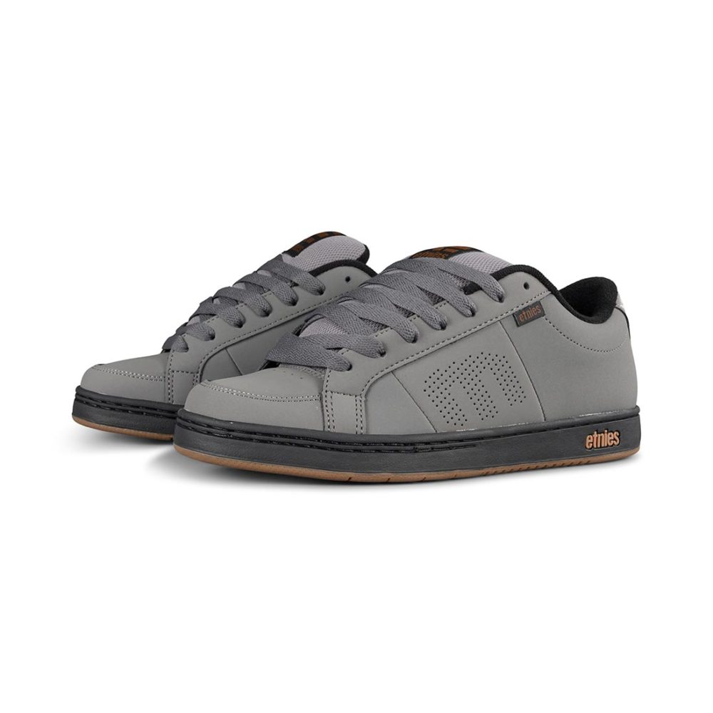 Etnies Kingpin Skate Shoes - Grey/Black/Gold