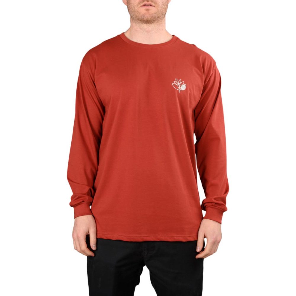 Magenta Outline L/S T-Shirt – Burgundy