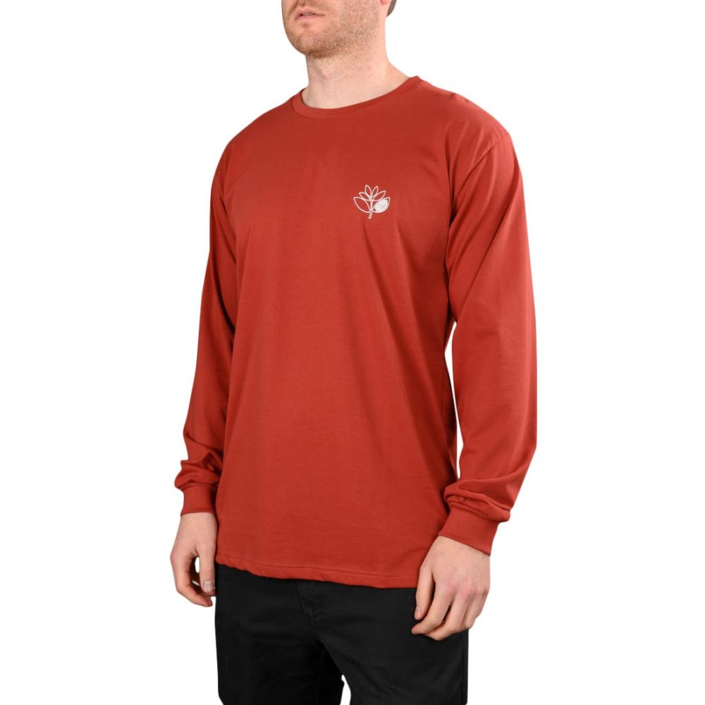 Magenta Outline L/S T-Shirt – Burgundy