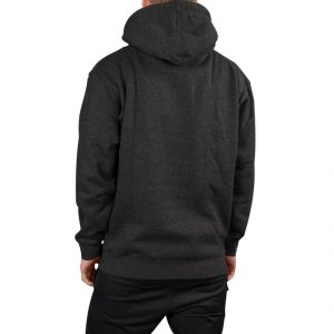 New Deal Original Napkin Logo Pullover Hoodie - Charcoal Heather