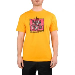 New Deal Original Napkin Logo S/S T-Shirt - Gold