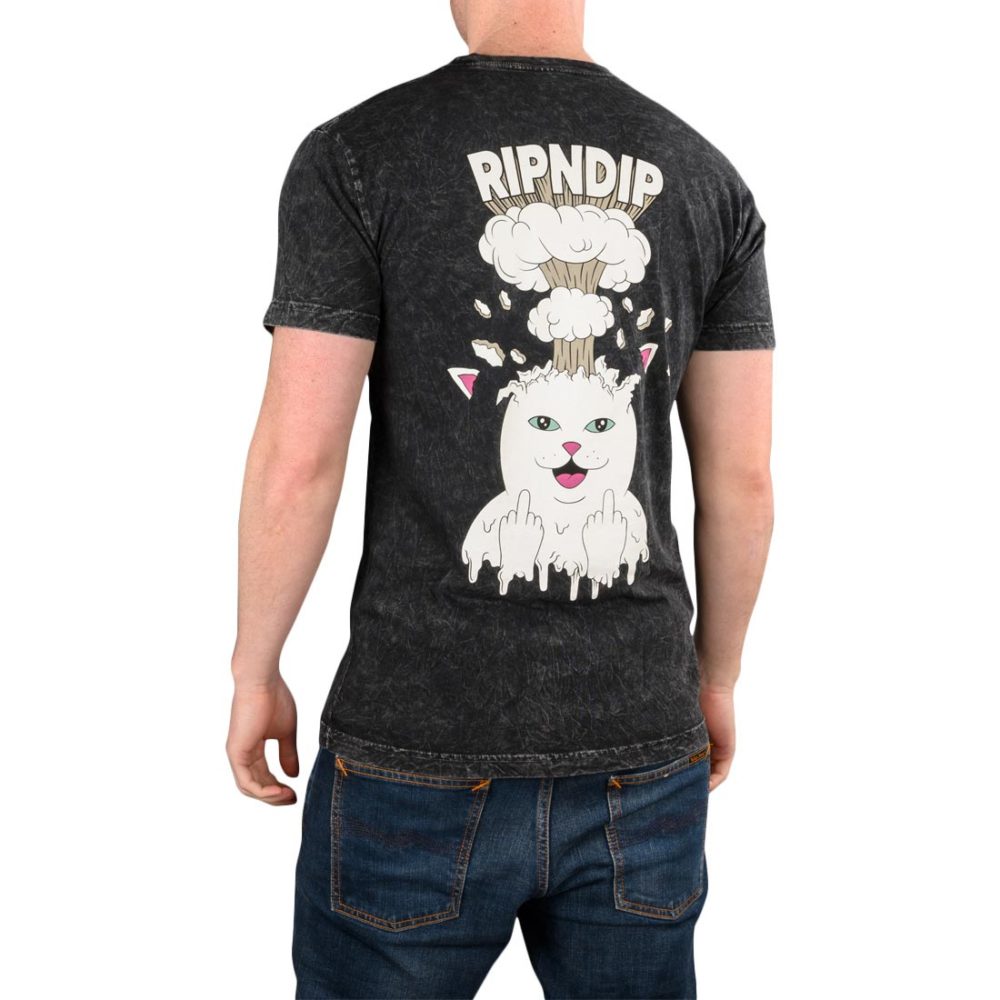 RIPNDIP Mind Blown S/S T-Shirt - Black Mineral Wash