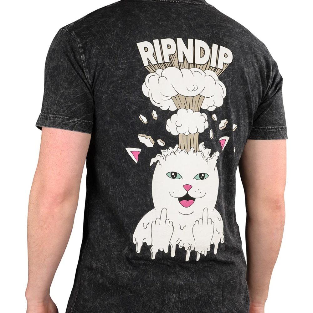 RIPNDIP Mind Blown S/S T-Shirt - Black Mineral Wash