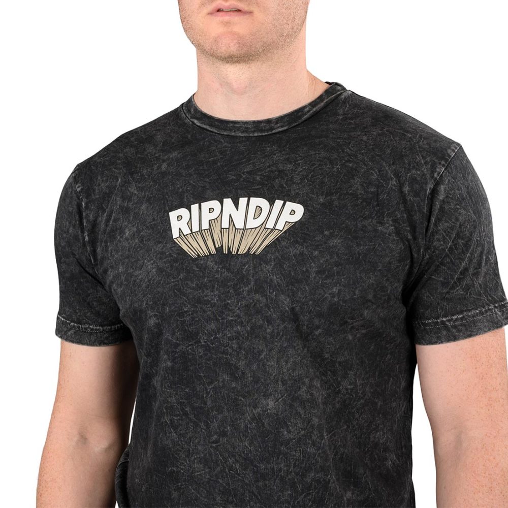 RIPNDIP Mind Blown S/S T-Shirt - Black Mineral Wash