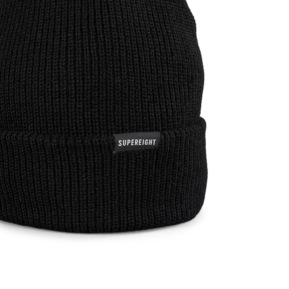 Supereight Supply Co Horizontal Beanie Hat - Black