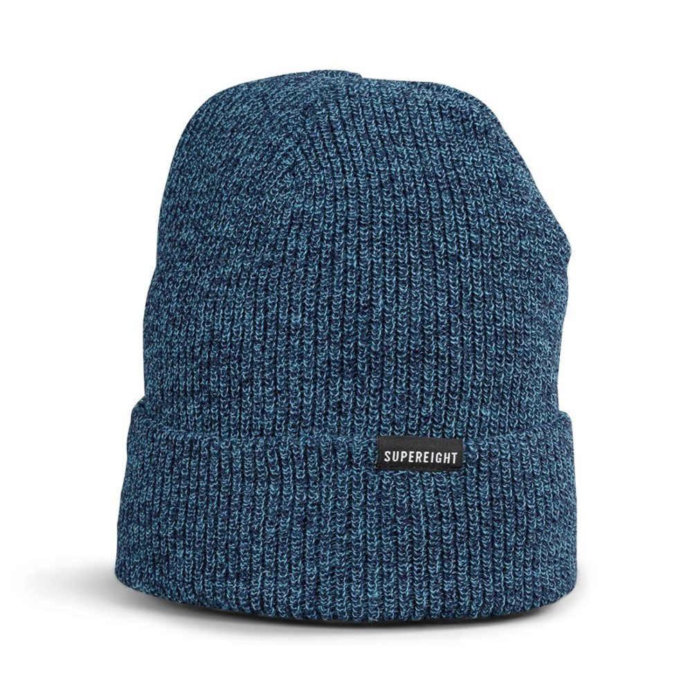 Supereight Supply Co Horizontal Beanie Hat - Blue Heather