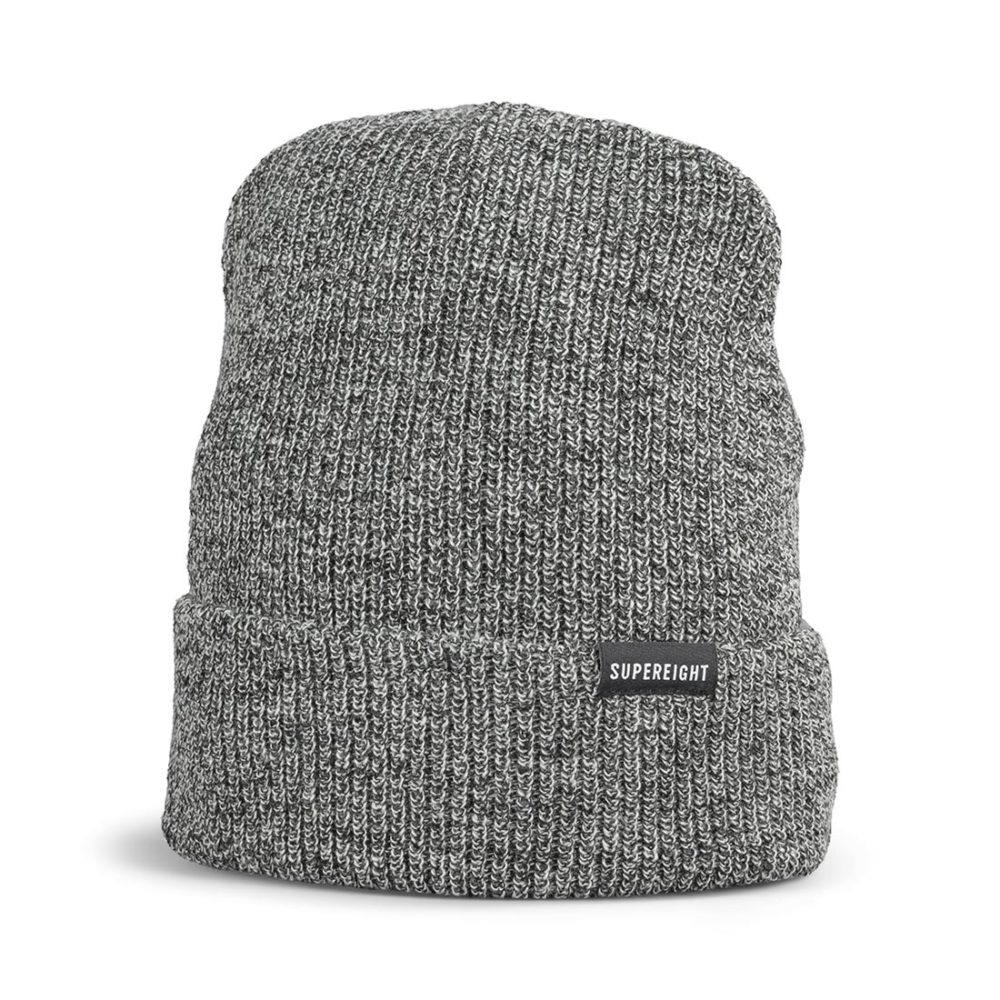 Supereight Supply Co Horizontal Beanie Hat - Charcoal Heather