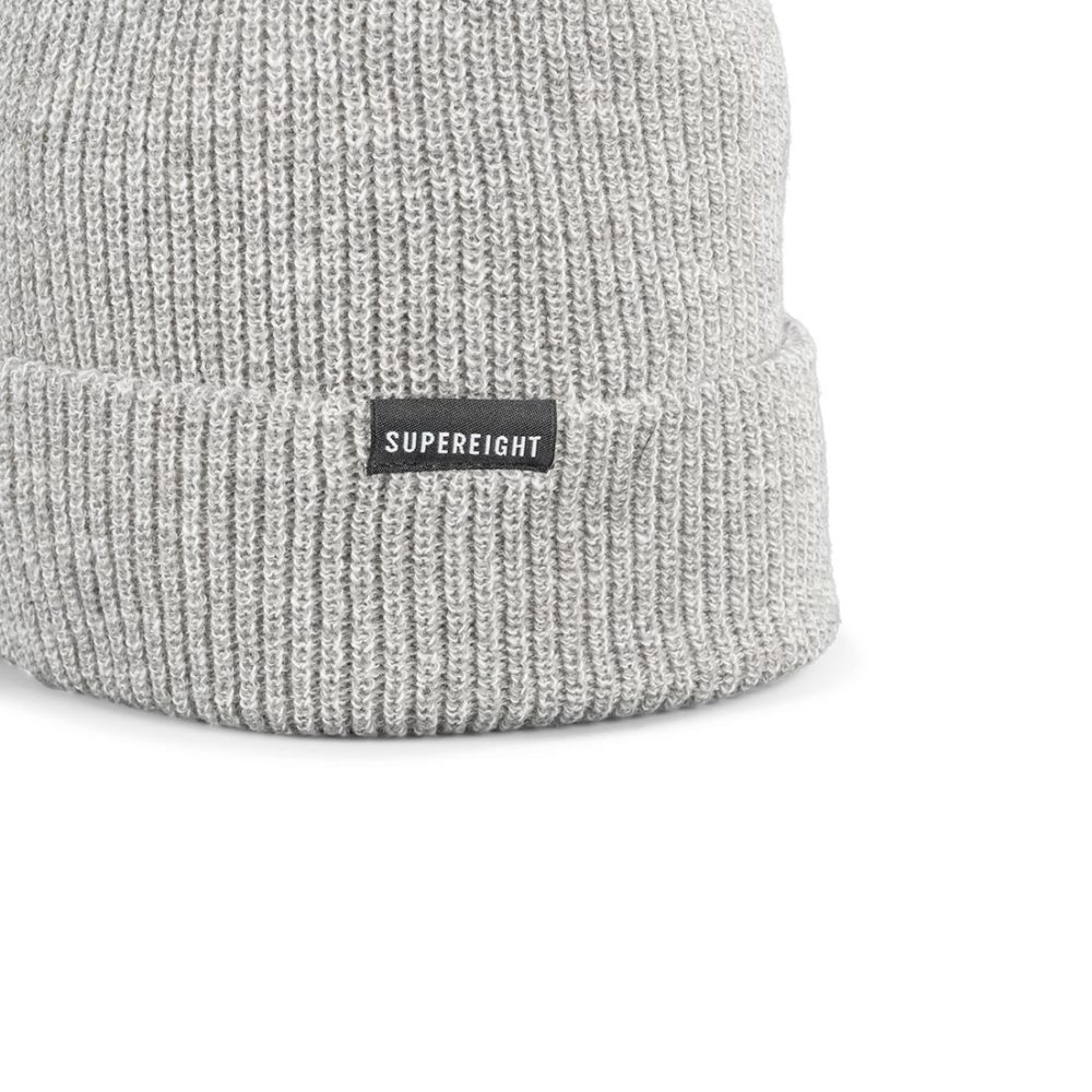 Supereight Supply Co Horizontal Beanie Hat - Grey Heather