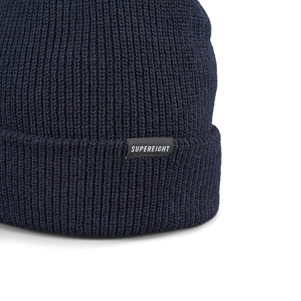 Supereight Supply Co Horizontal Beanie Hat - Navy