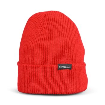 Supereight Supply Co Horizontal Beanie Hat - Red