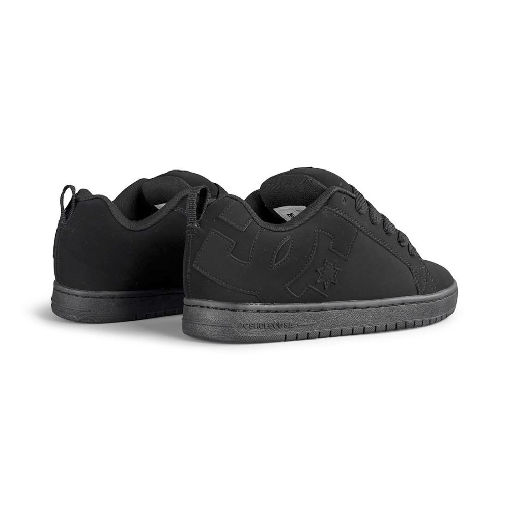 DC Court Graffik Skate Shoes - Black/Black/Black