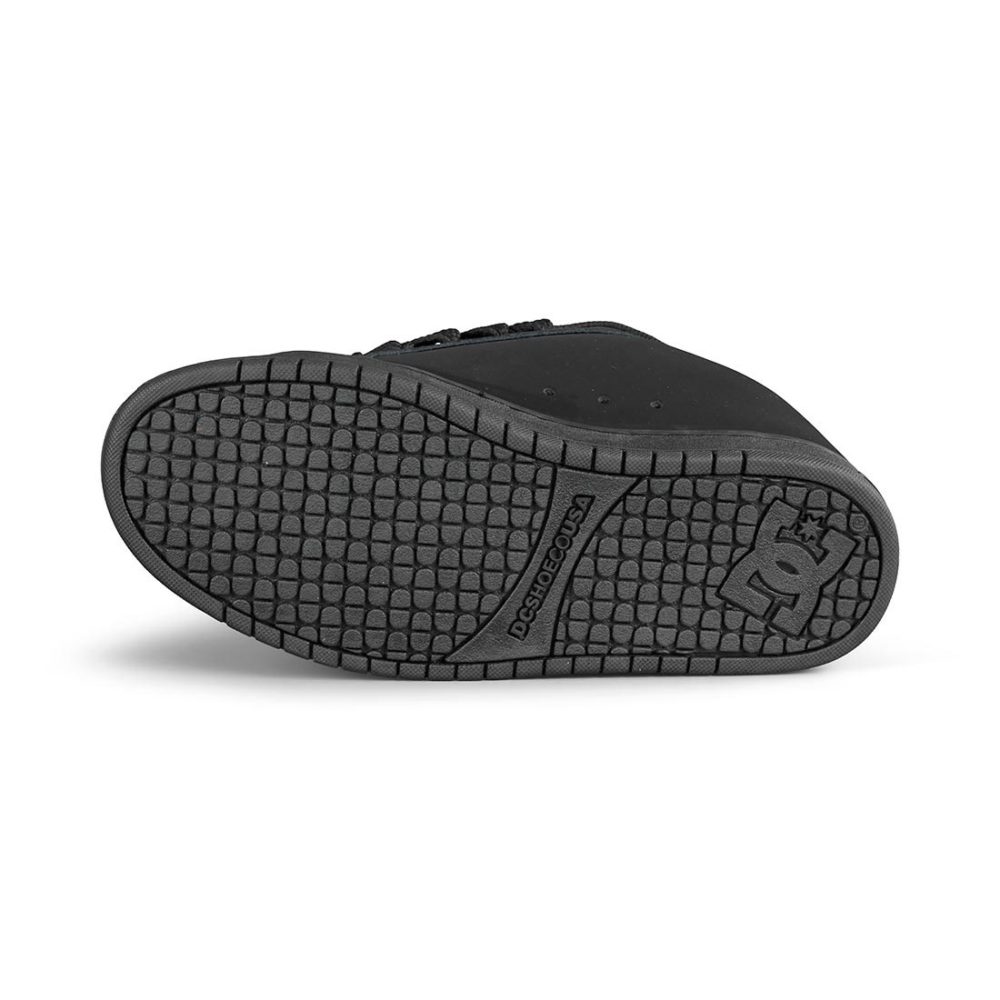 DC Court Graffik Skate Shoes - Black/Black/Black