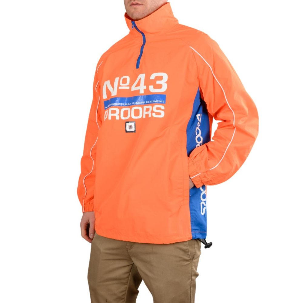 Droors Ocelot Tracksuit Jacket – Blazing Orange