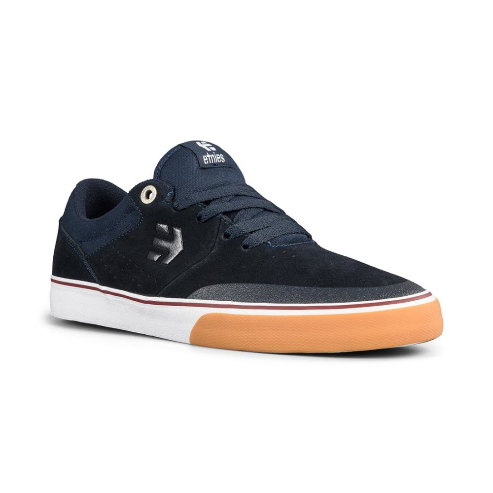 Etnies Marana Vulc Shoes - Navy / Tan / White