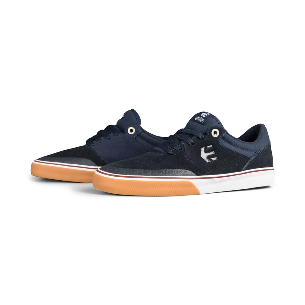 Etnies Marana Vulc Shoes – Navy / Tan / White