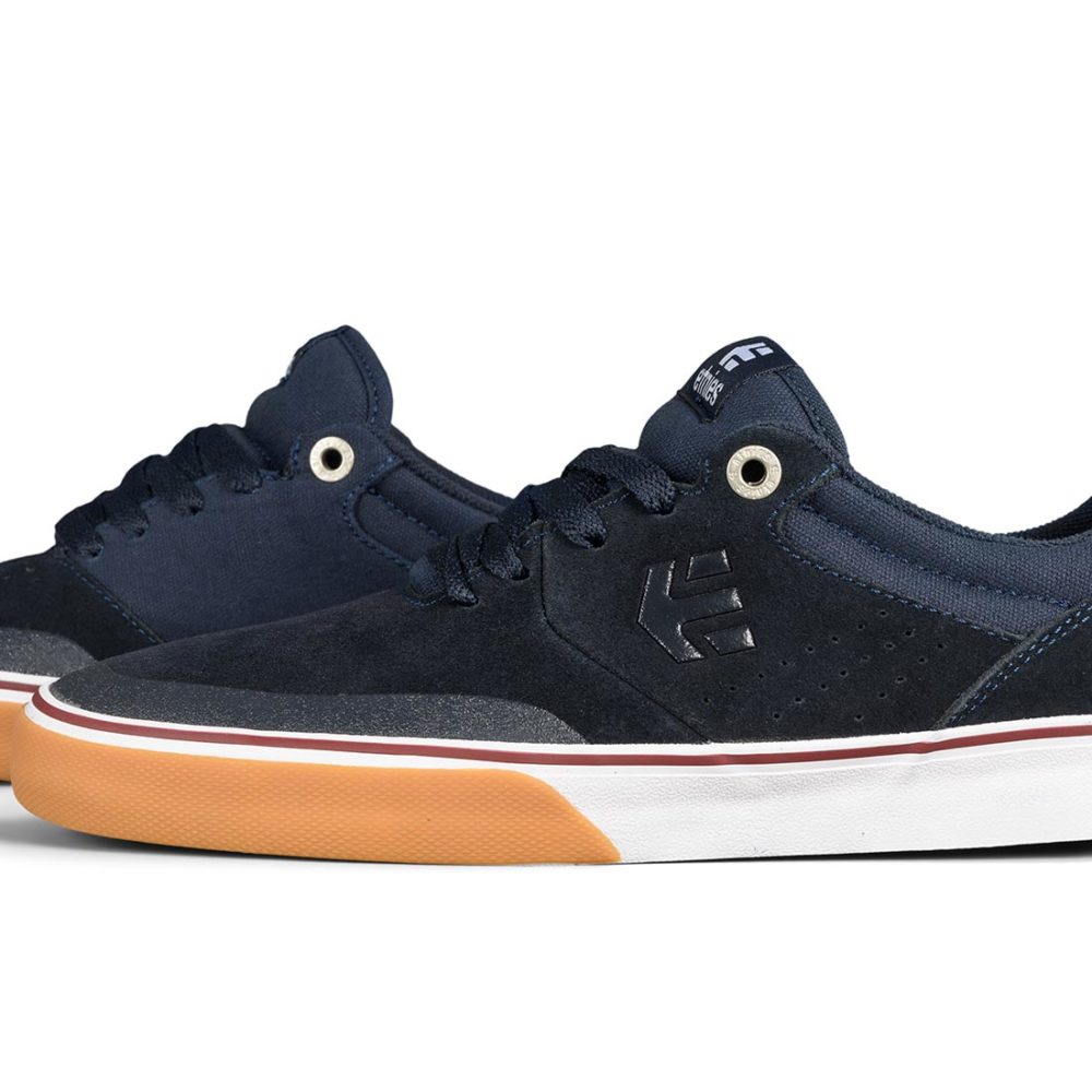 Etnies Marana Vulc Shoes – Navy / Tan / White