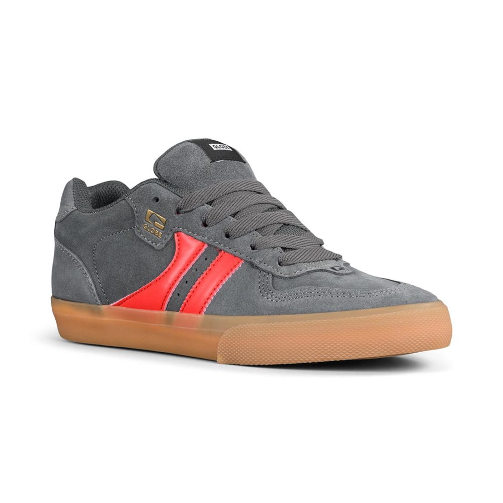 Globe Encore 2 Shoes – Charcoal / Gum / Red