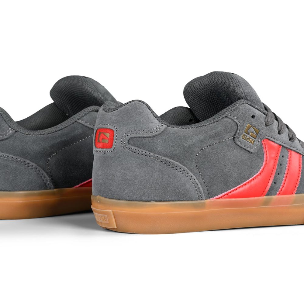 Globe Encore 2 Shoes – Charcoal / Gum / Red