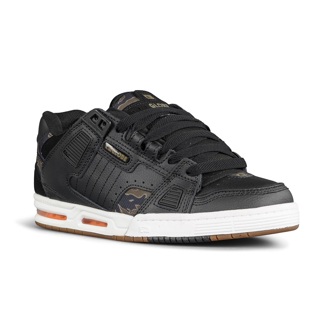 Globe Sabre Skate Shoes Black Tiger Camo