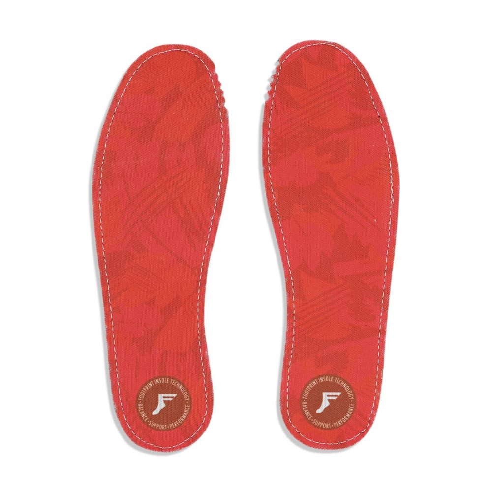 Footprint Kingfoam Flat Orthotic Insoles – Red Camo