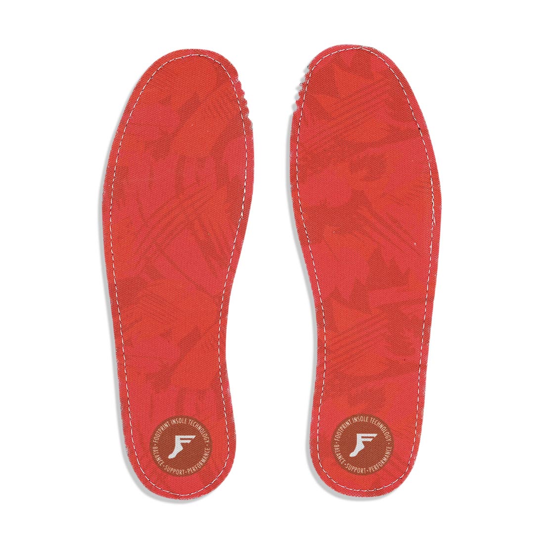 Footprint Kingfoam Flat Orthotic Insoles - Red Camo - Supereight