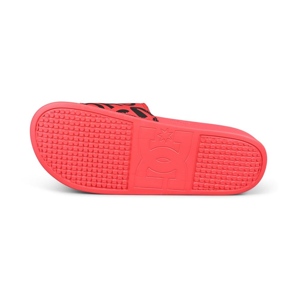 DC Shoes Slide SE Sandals – Red / Black