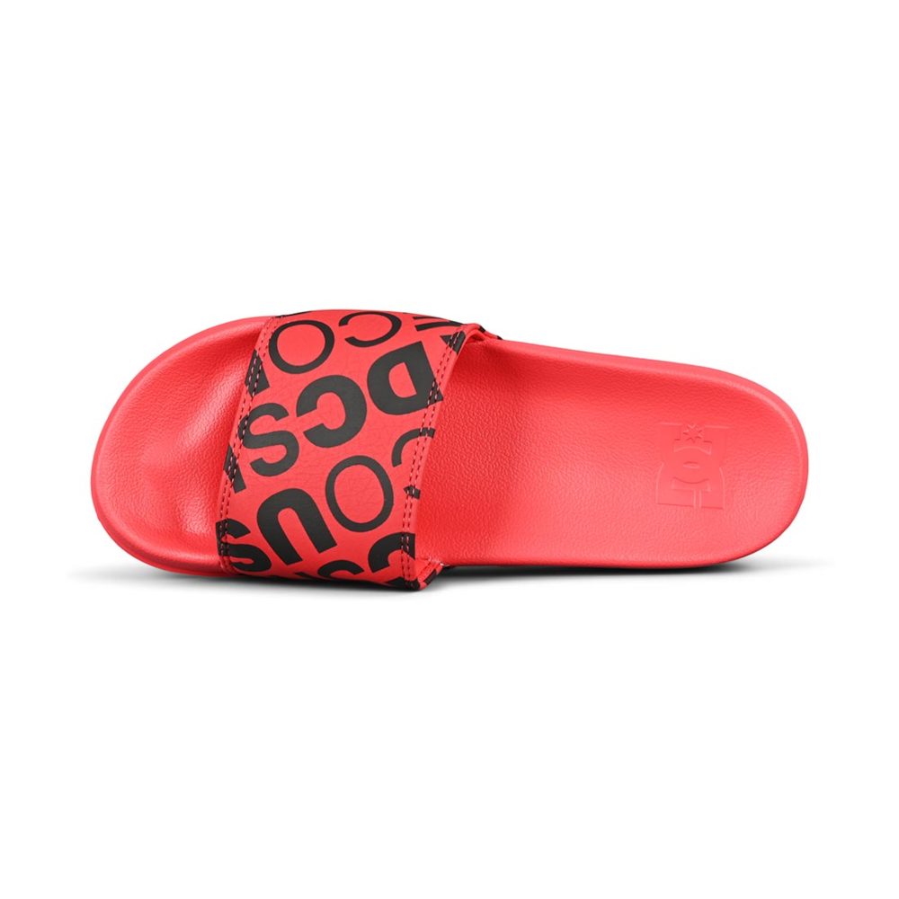 DC Shoes Slide SE Sandals – Red / Black