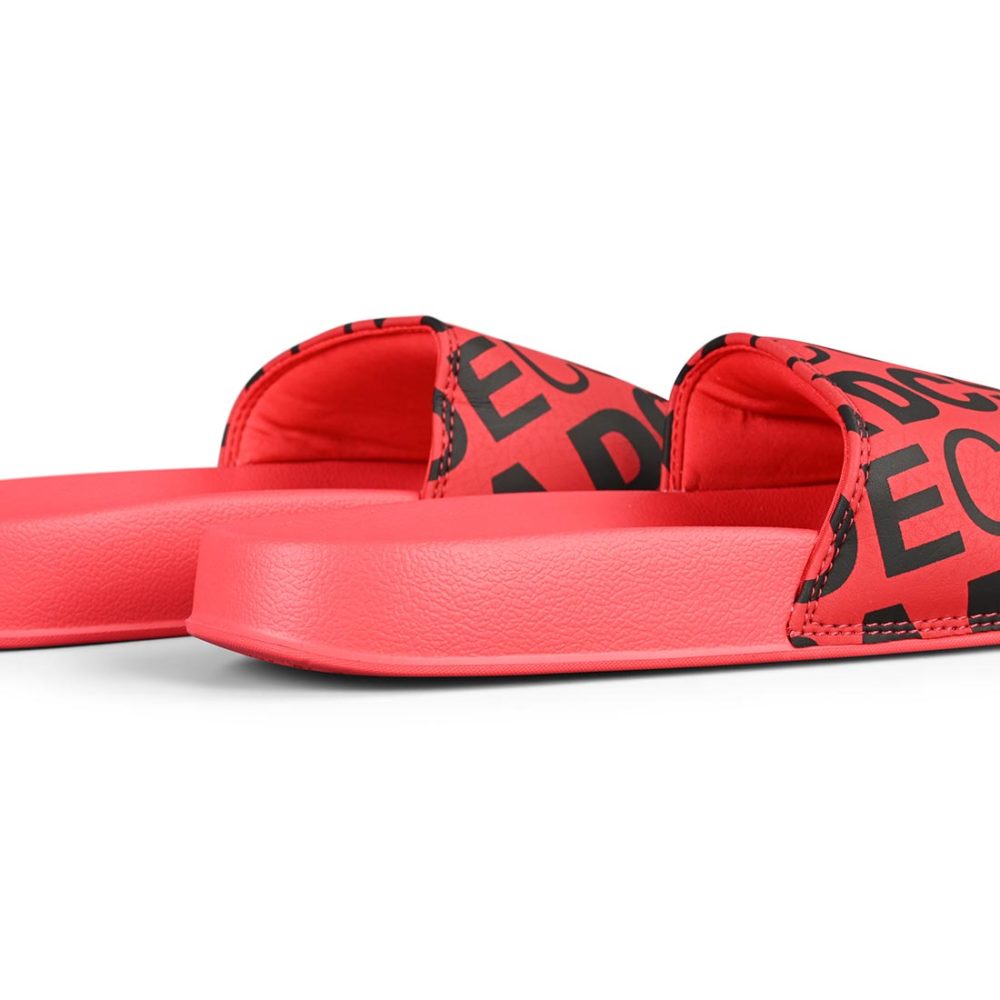 DC Shoes Slide SE Sandals – Red / Black