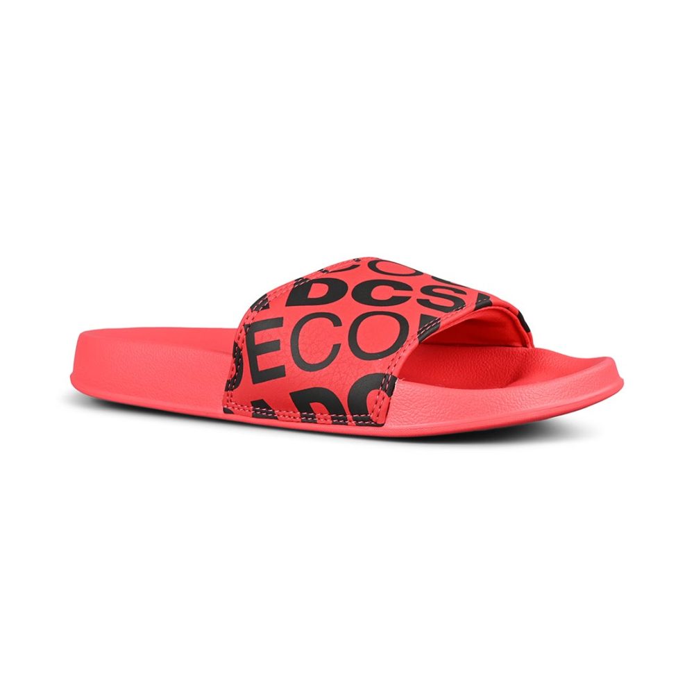 DC Shoes Slide SE Sandals – Red / Black