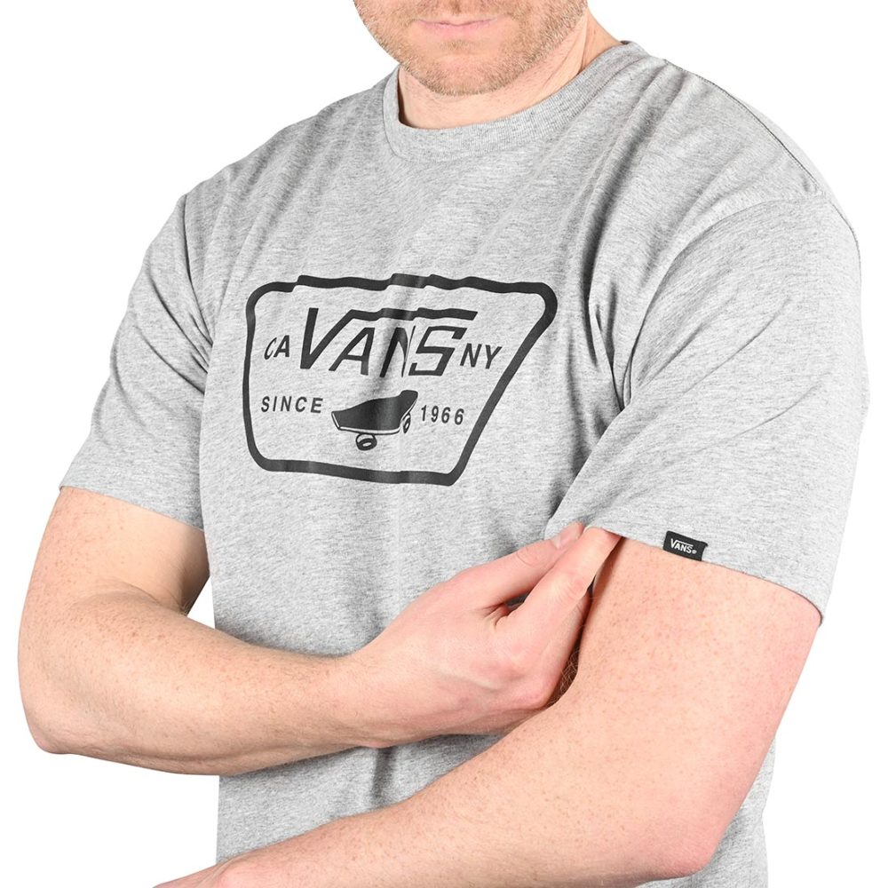 Vans Full Patch S/S T-Shirt - Athletic Heather / Black